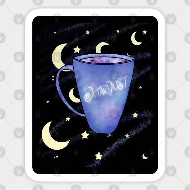 Cup of stardust Sticker by NatLeBrunDesigns